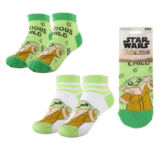 Le Mandalorien Lot de chaussettes vertes douces pour enfants