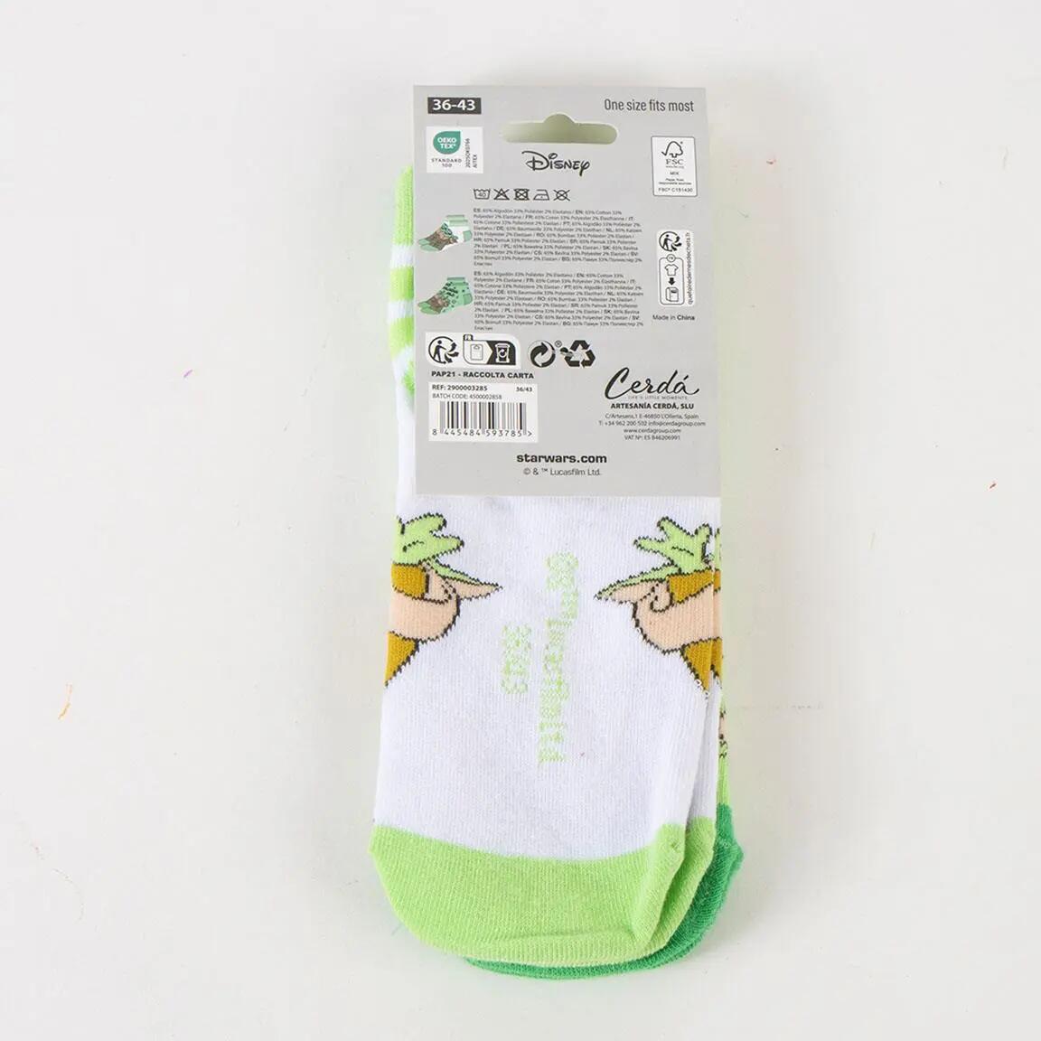 Le Mandalorien Lot de chaussettes vertes douces pour enfants 7/7