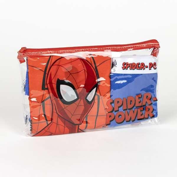 Pijama de algodão de duas peças do Homem-Aranha para meninos com nécessaire 7/7