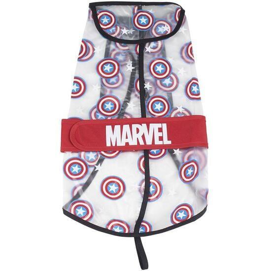 Impermeabile per cani Avengers Captain America, regolabile, rosso e grigio 2/7
