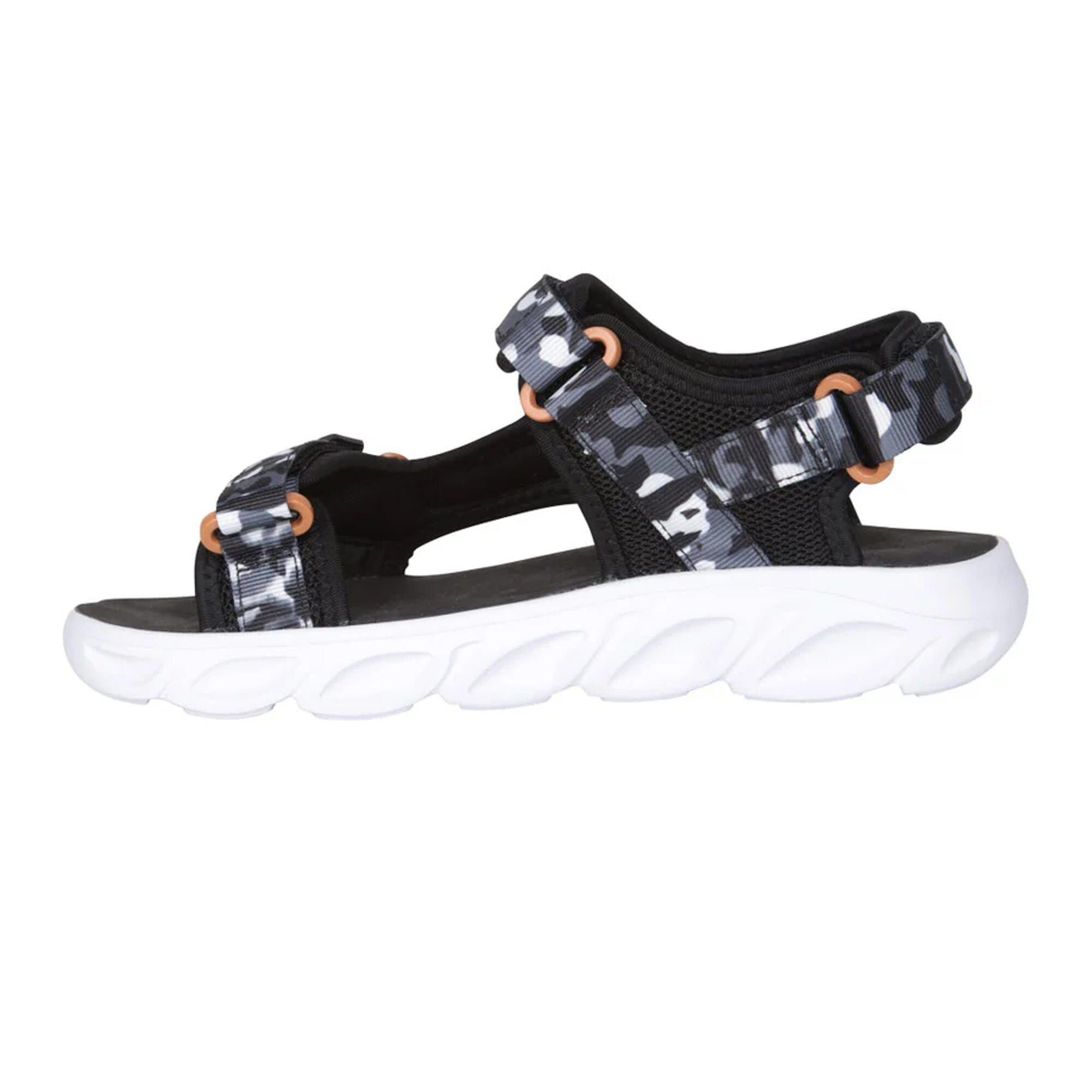 "Ripple" Tarnmuster Sandalen für , Leicht, anpassbar Kinder Schwarz 3/4