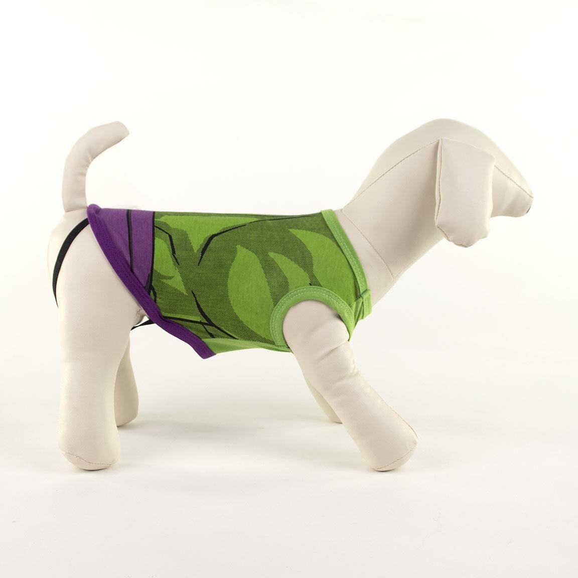 T-shirt Avengers Hulk pour chien, maillot simple, vert, sans manches 5/5