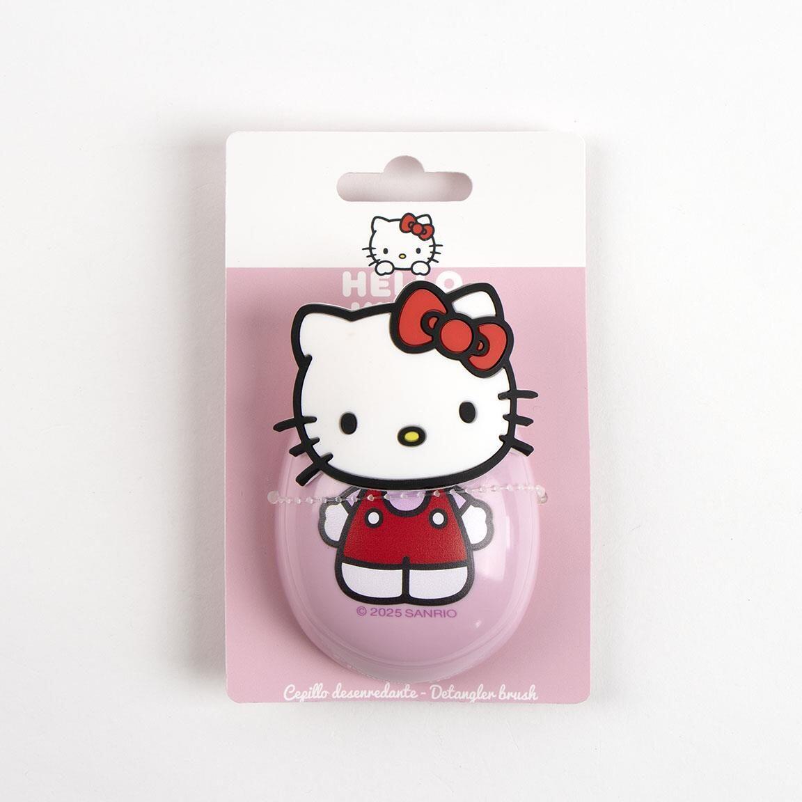 Brosse démêlante Hello Kitty pour enfants, rose, en plastique ABS. 4/4