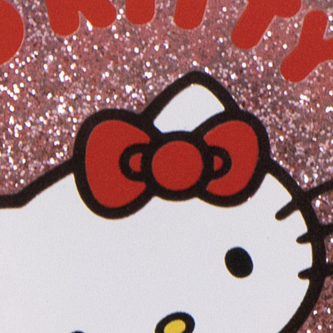 Brosse démêlante Hello Kitty à paillettes pour enfants, rose, en ABS 4/5