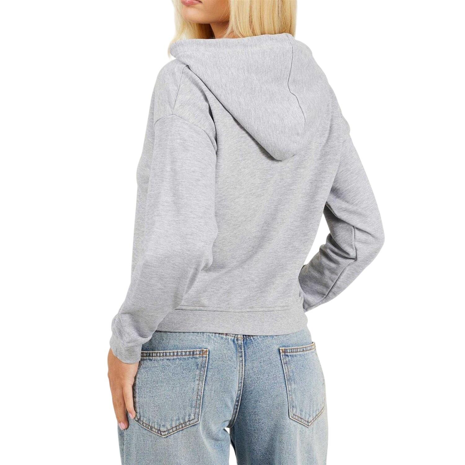 Sweat Court Femme (Gris Chiné) 3/4