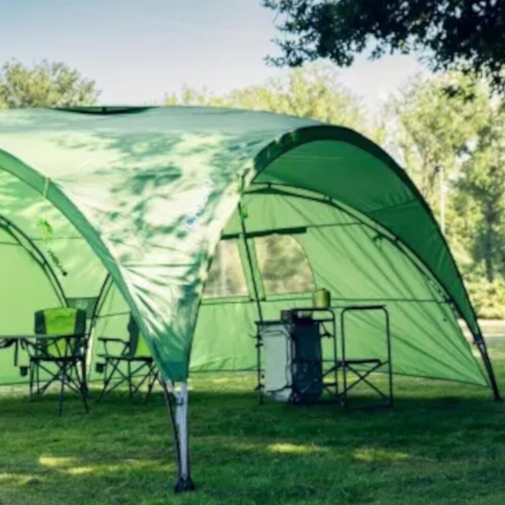 Panneau latéral fermeture éclair pour tente Broof L Shelter – Vert 2/3