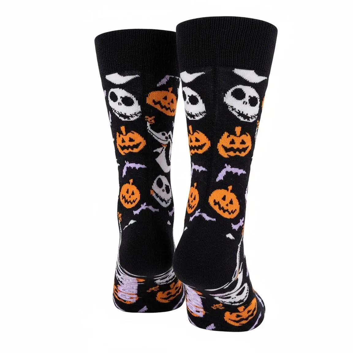 Calcetines Adultos Nightmare Before Christmas de Algodón Suaves Negro 4/7