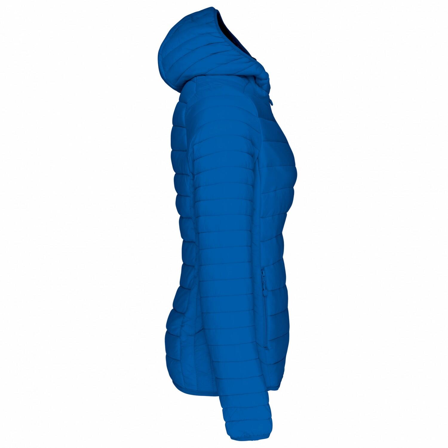 Steppjacke mit Kapuze für Damen Helles Königsblau 3/3