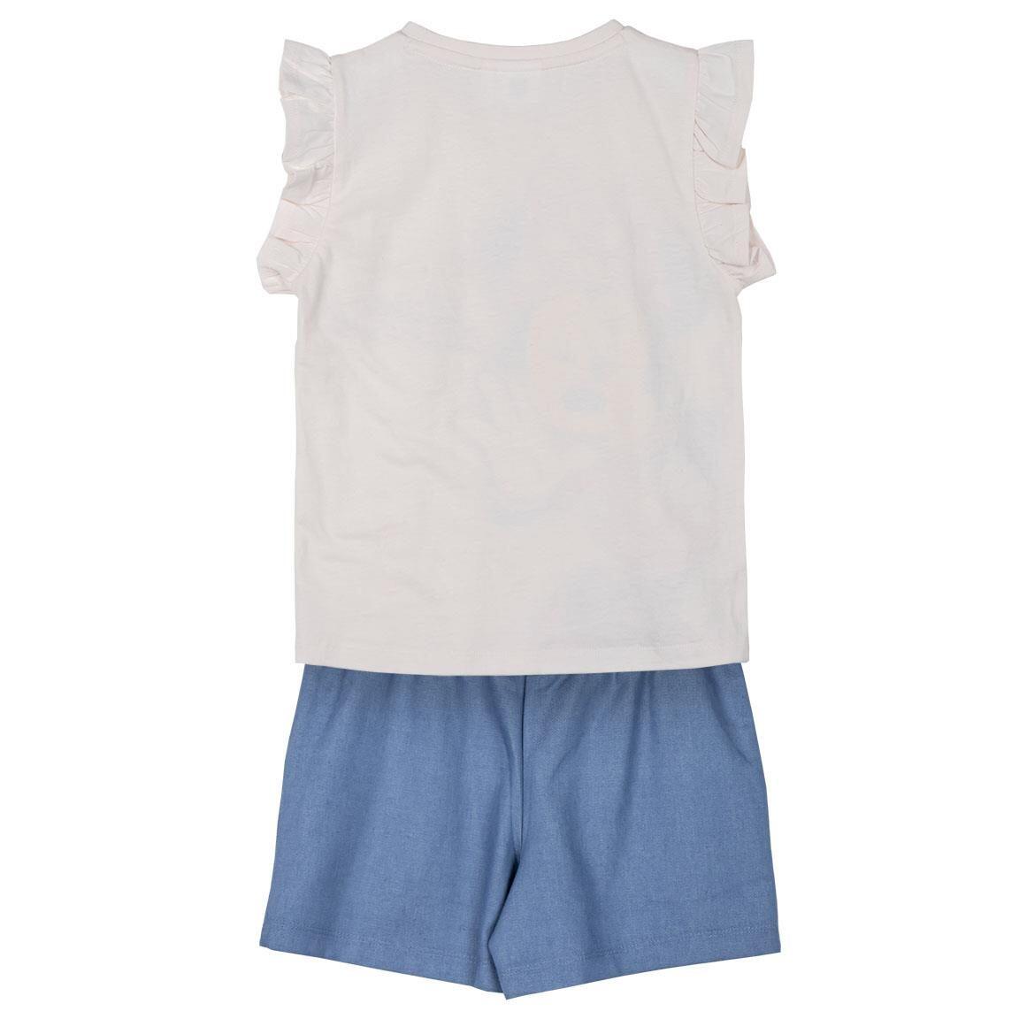 Conjunto infantil de duas peças da Minnie Mouse em tecido felpudo francês 2/6