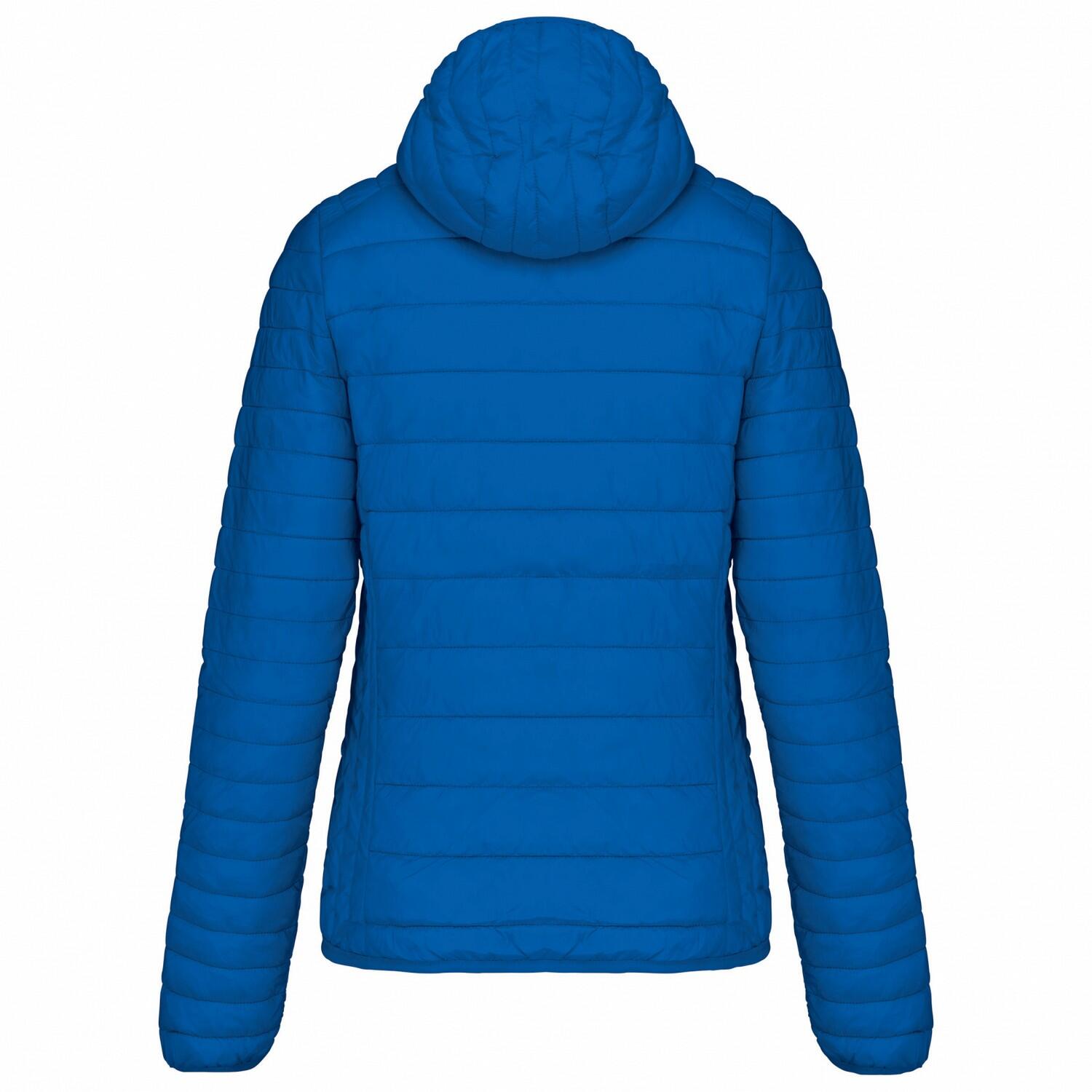 Steppjacke mit Kapuze für Damen Helles Königsblau 2/3