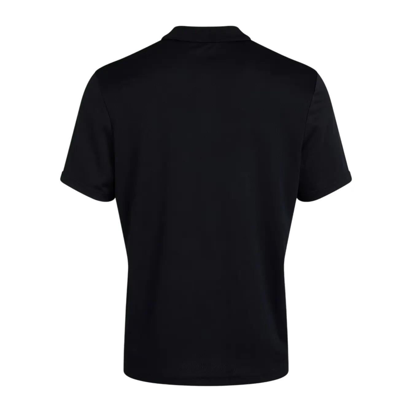 Poloshirt für Damen, Logo, Schnell trocknend Herren Schwarz 3/4