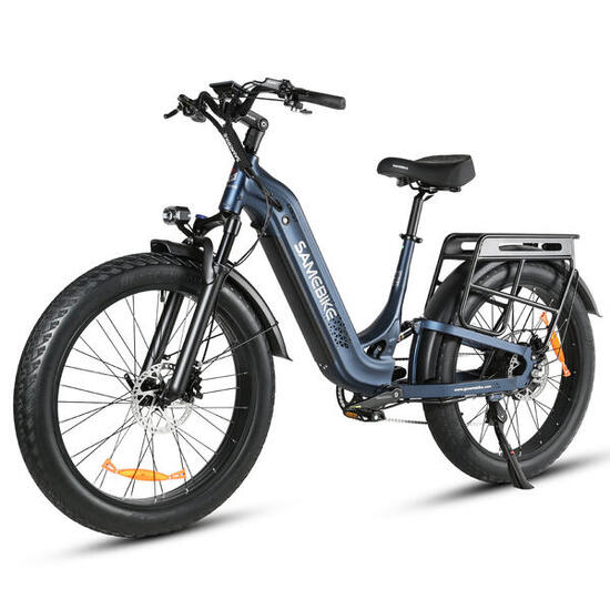 Bicicletta elettrica SAMEBIKE CREST con sospensioni complete e display LCD