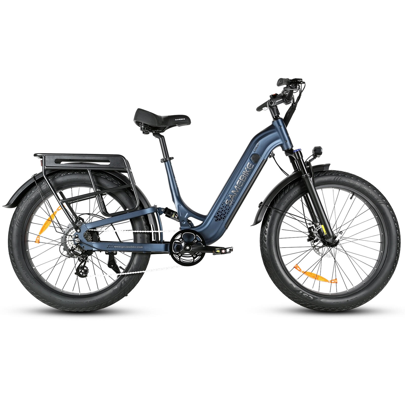 Bicicletta elettrica SAMEBIKE CREST con sospensioni complete e display LCD 2/7