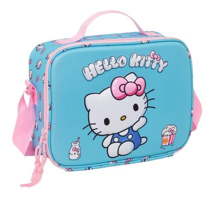 Sac isotherme Hello Kitty 3D pour enfants avec bandoulière et doublure