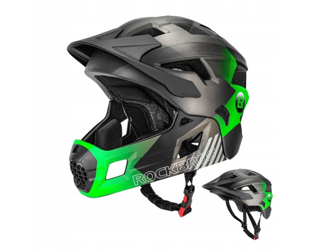 Kask rowerowy dziecięcy Rockbros 10110061003 z odpinaną szczęką 2/4