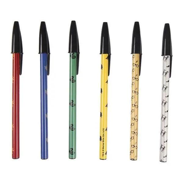 Conjunto de canetas Harry Potter, pacote com 6 unidades, para adultos, tinta 4/4