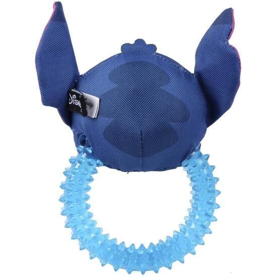 Brinquedo para mastigar Stitch Blue para cães, anel de borracha texturizada com 2/7