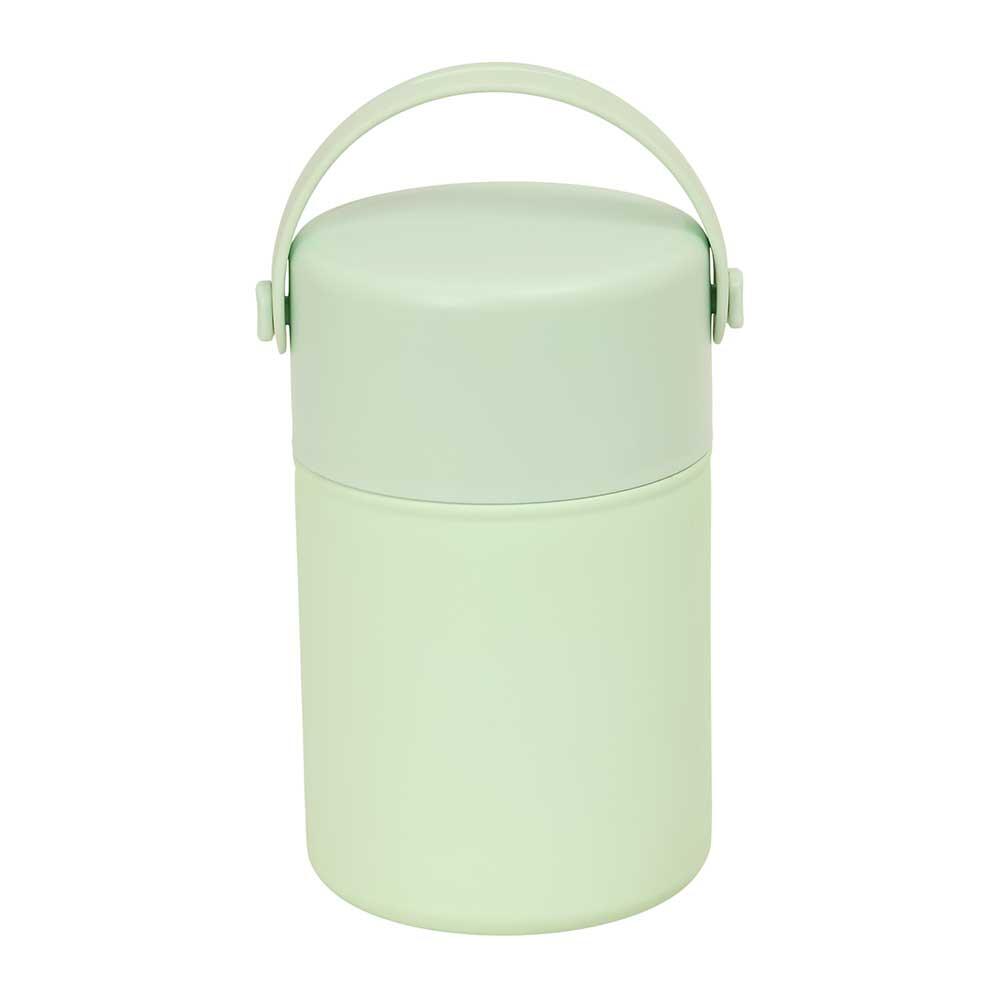 Fiambrera Termo Infantil de Acero Inoxidable con Asa Verde Menta 2/3
