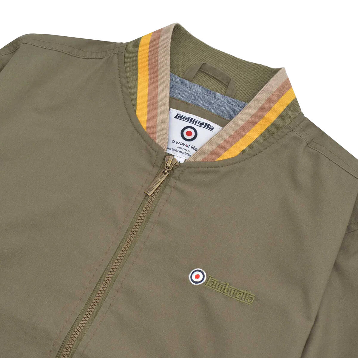 "Monkey" Jacke für Herren Khaki/Gold/Tabak/Cremefarbe 4/4