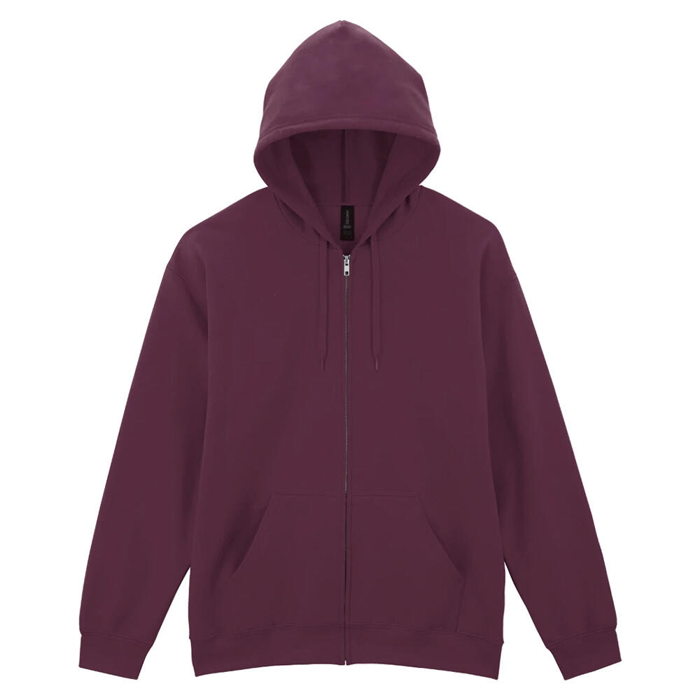 Felpa Con Cappuccio E Zip Intera Uomo Gildan Softstyle Marrone 2/2