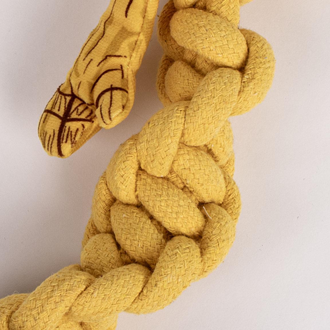 Corde dentaire pour chien Groot des Gardiens de la Galaxie, en tissu beige doux 3/6