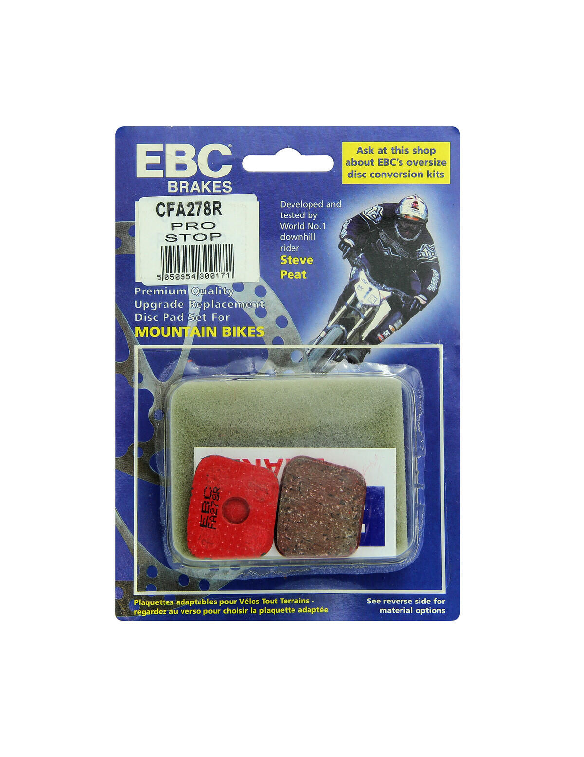 CFA278R - Klocki hamulcowe rowerowe (organiczne wyczynowe) EBC Brakes 2/2