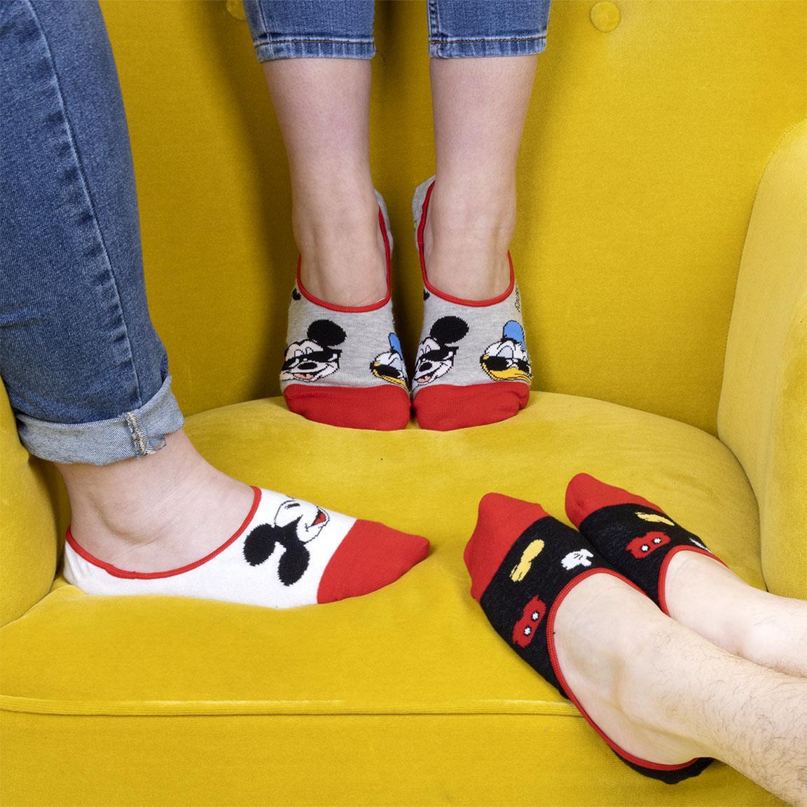 Pacote de meias invisíveis macias e respiráveis ​​do Mickey Mouse para adultos 6/6