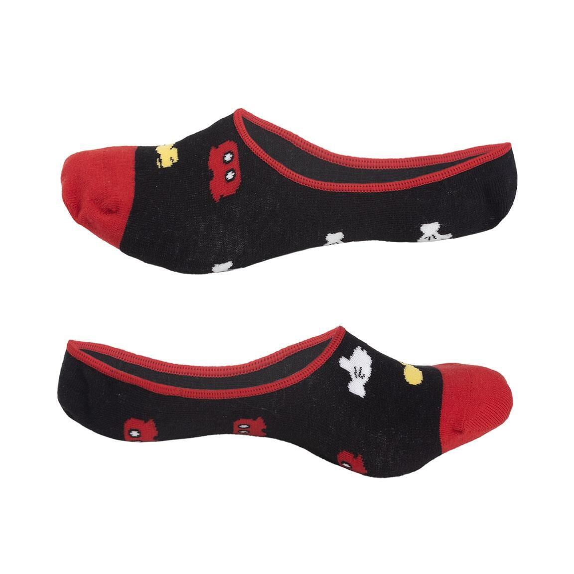 Pacote de meias invisíveis macias e respiráveis ​​do Mickey Mouse para adultos 4/6