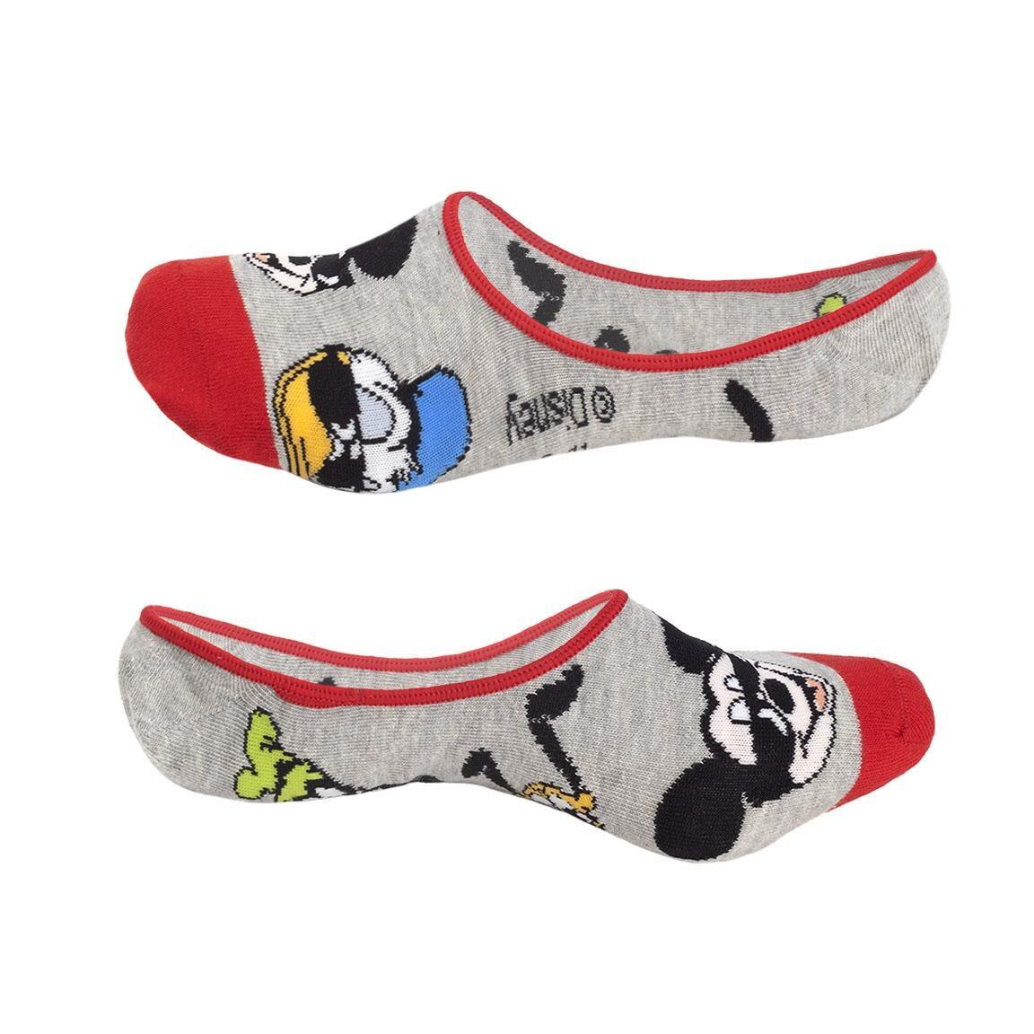 Pacote de meias invisíveis macias e respiráveis ​​do Mickey Mouse para adultos 3/6