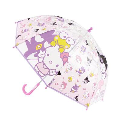 Ombrello per bambini Hello Kitty Kuromi POE Manuale Trasparente Lilla