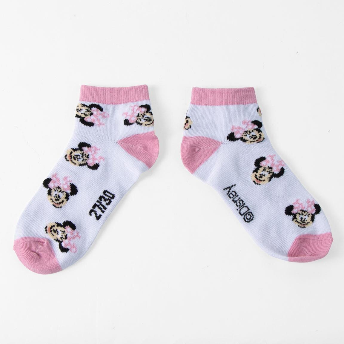 Pack de Calcetines Tobilleros Infantil Minnie de Algodón Suaves Multicolor 7/7