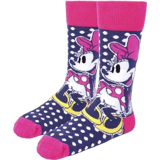 Pack de Calcetines Adultos Minnie Suaves y Transpirables Azul y Rosa 2/5