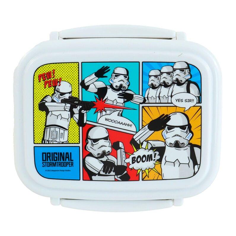 Sandwichera Infantil Stormtrooper con Cubiertos de Polipropileno Blanca 3/3