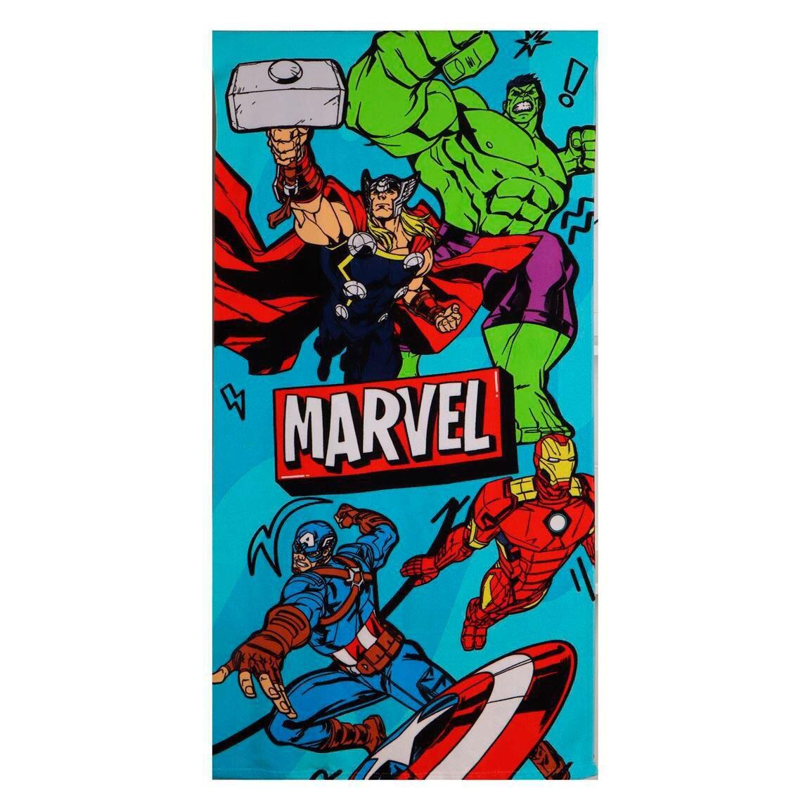 Ensemble de serviettes pour enfants Avengers avec sac de couchage en filet 4/6