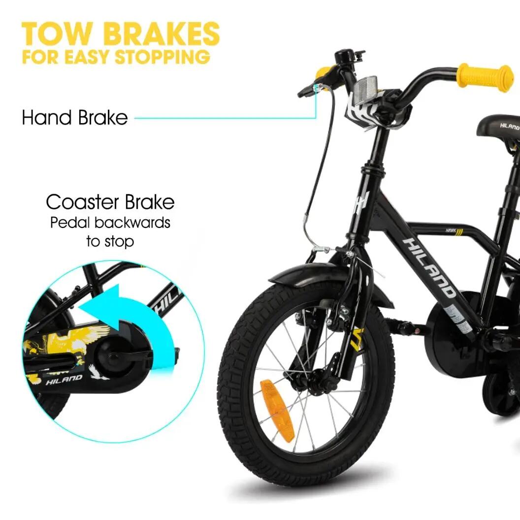 Niño bici 12/14/16/20", ruedas aux, doble freno, 3-10 años 5/6