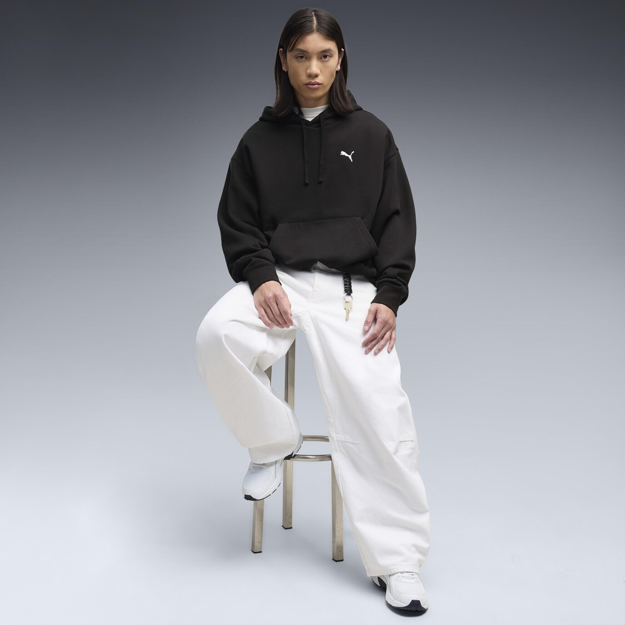 Essentials oversized hoodie voor heren PUMA 4/5