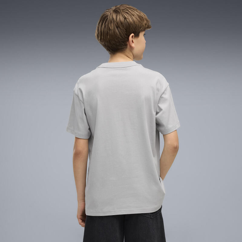 Tricou copii imprimeu grafic Essentials Logo Lab, negru PUMA