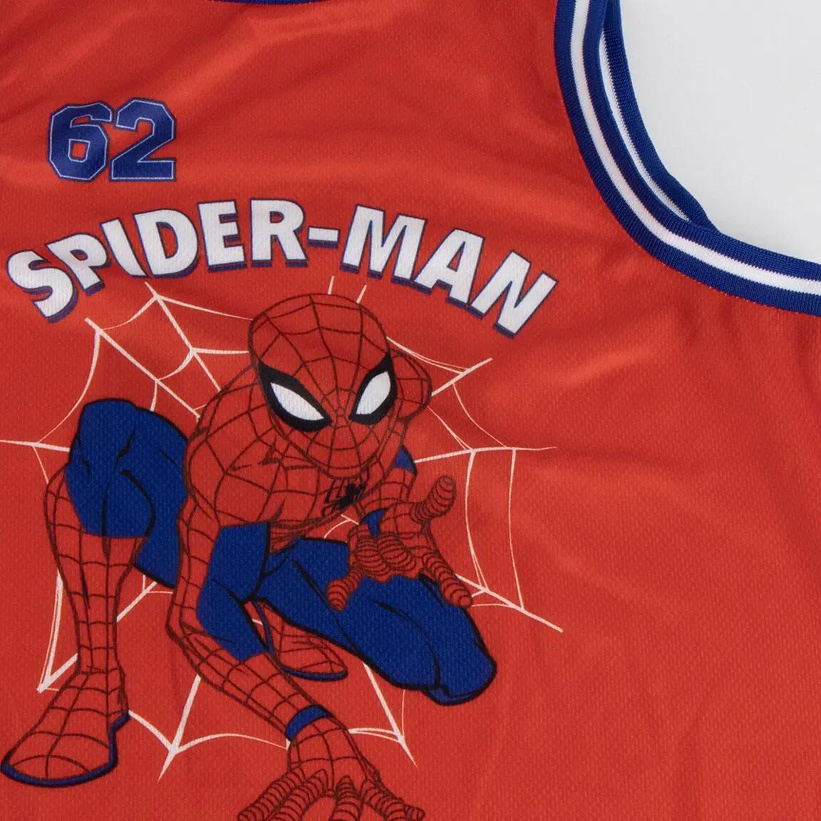 Conjunto de agasalho infantil do Homem-Aranha, duas peças, em poliéster 5/7