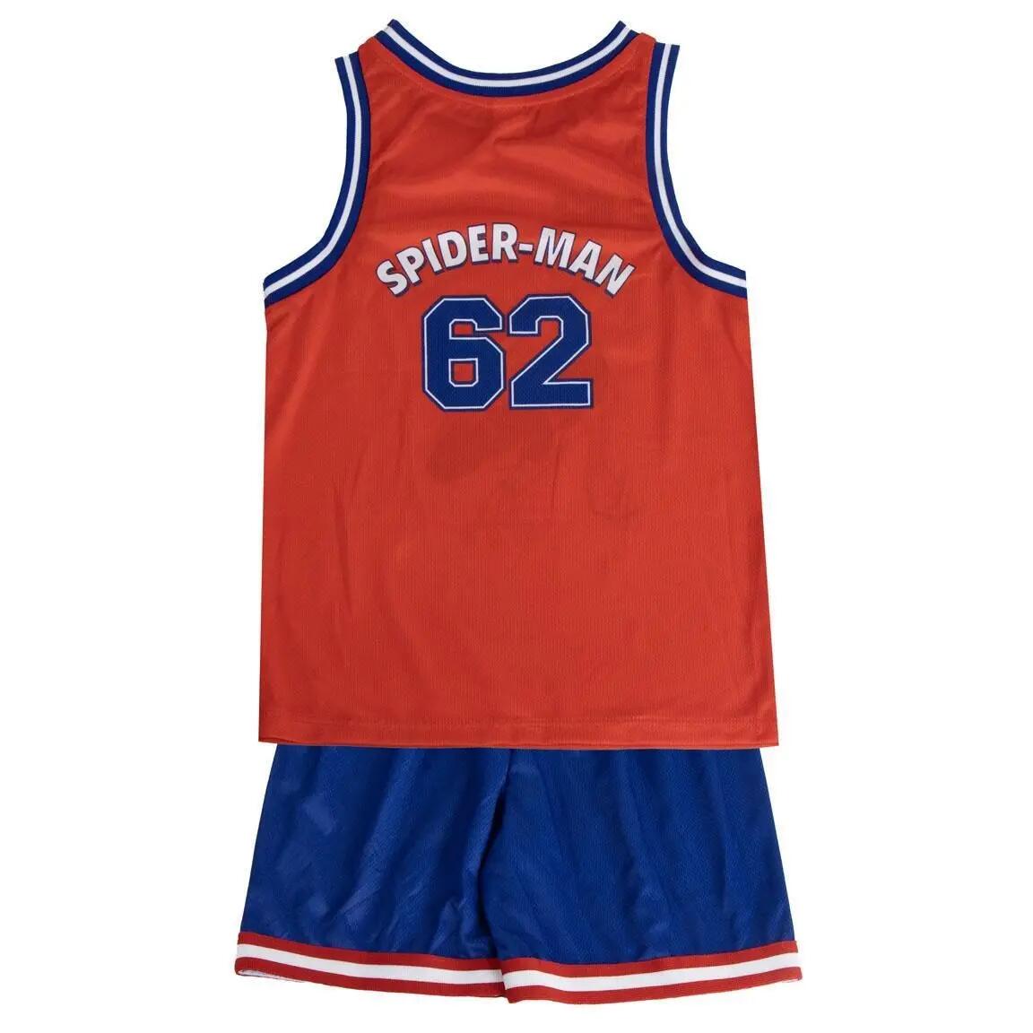 Conjunto de agasalho infantil do Homem-Aranha, duas peças, em poliéster 4/7