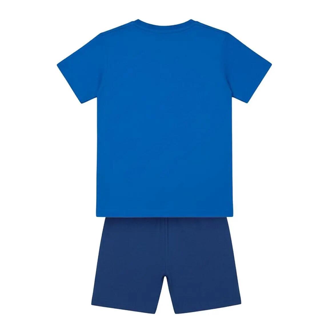Completo sportivo per bambini di Sonic, due pezzi, in cotone blu navy. 2/7