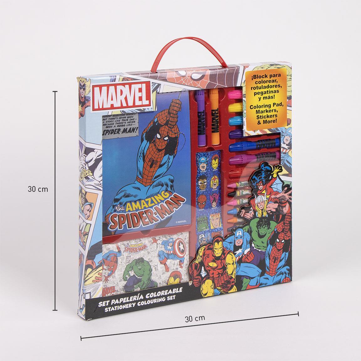 Ensemble de papeterie pour enfants Avengers à colorier avec des feutres 2/6