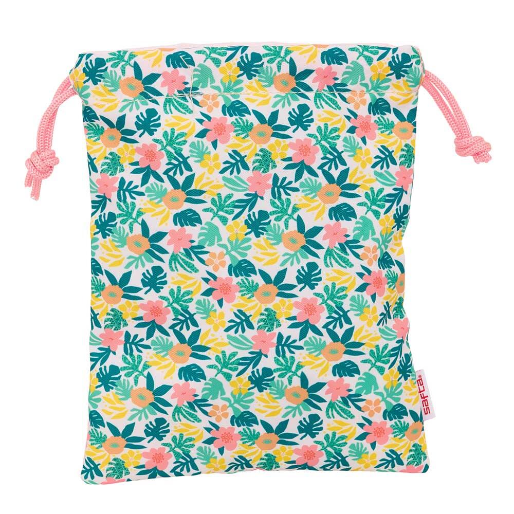 Saquito Merienda Infantil Vaiana con Cordón Ajustable de Tela Rosa 2/3