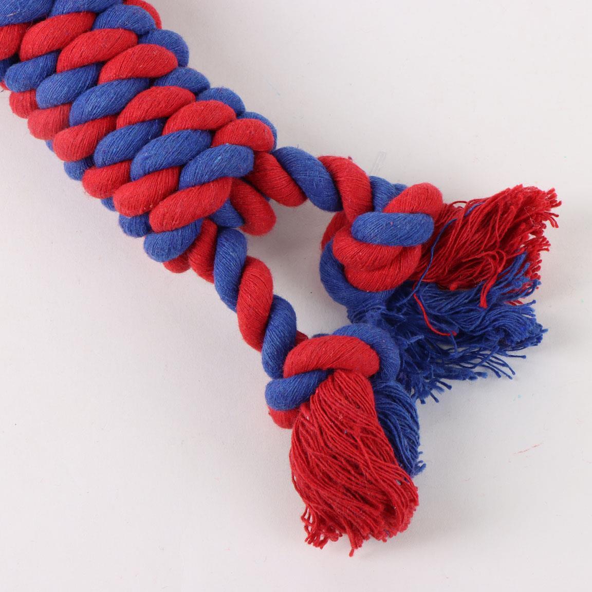 Cuerda Dental para Perro Spiderman, Juguete de Cuerda Azul y Roja 4/5