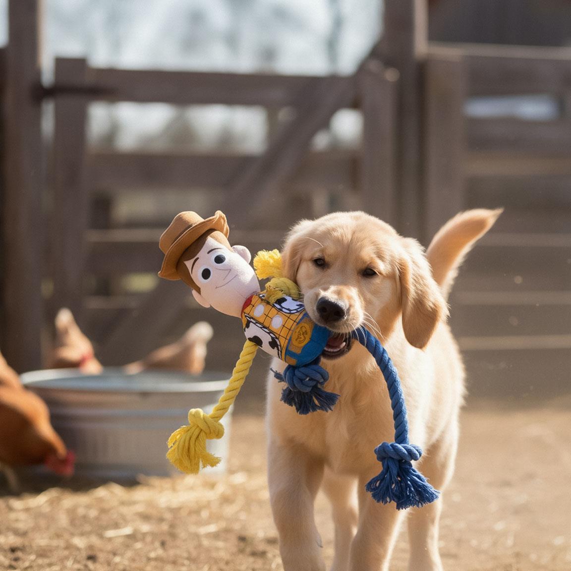 Juguete para Perro Toy Story Woody de Cuerda con Nudos, Multicolor 7/7