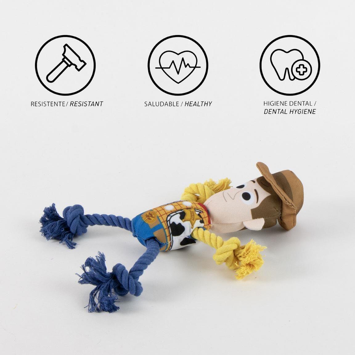Juguete para Perro Toy Story Woody de Cuerda con Nudos, Multicolor 5/7