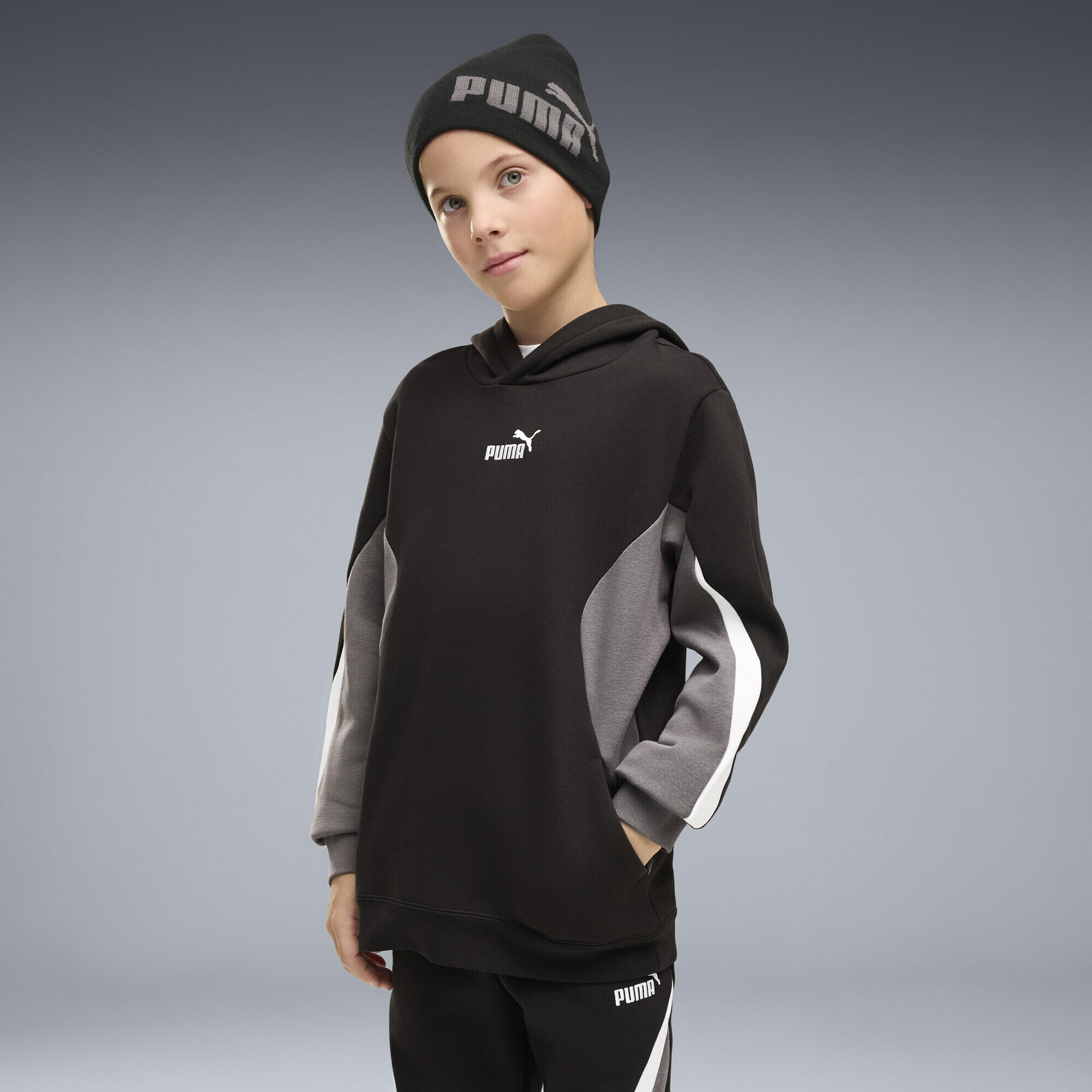 Essentials hoodie met kleurvlakken voor jongeren PUMA 2/5