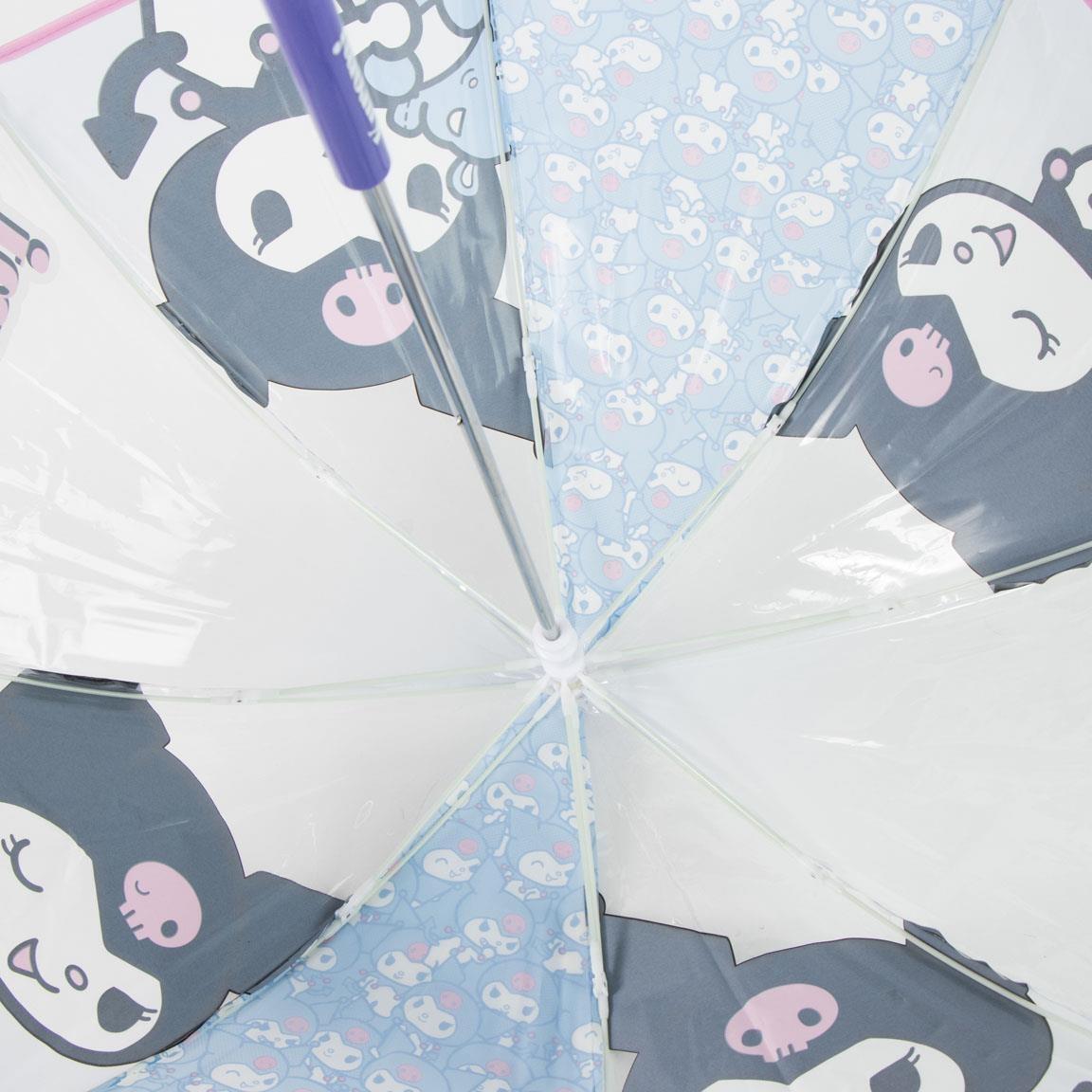 Parapluie enfant Hello Kitty Kuromi POE Manuel Transparent Lilas 4/7