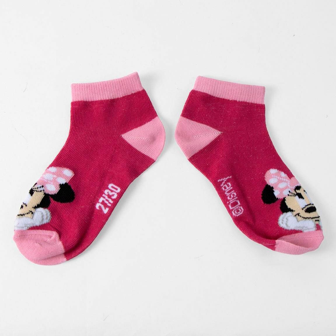 Pack de Calcetines Tobilleros Infantil Minnie de Algodón Suaves Multicolor 2/7