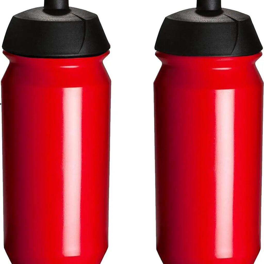 Water Bottle 2x 500 ml Black/Red