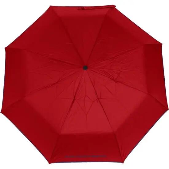 Paraguas Plegable Automático Adultos Benetton Poliéster Rojo y Azul 5/6